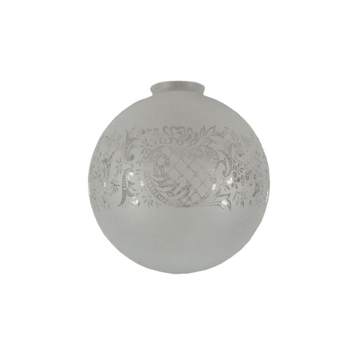 6" Sheffield Sphere Glass - French Etched