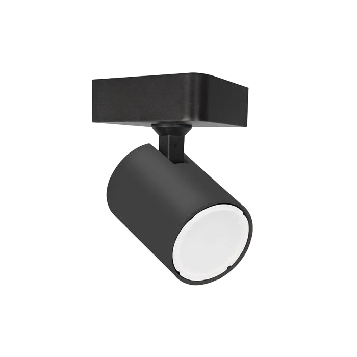 GU10 1 Light Adjustable Square Base Surface Mounted Spot Lights SPOT-S1B