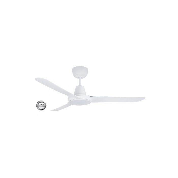 SPYDA EC 1250mm Precision Moulded Thermoplastic Alloyed 3 Blade Ceiling Fan with remote control include SPYEC1253WH-L