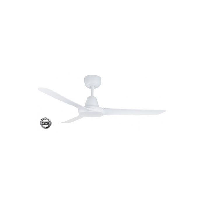 SPYDA EC 1250mm Precision Moulded Thermoplastic Alloyed 3 Blade Ceiling Fan with remote control include SPYEC1253WHd