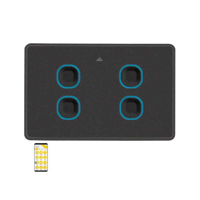 Ikuü Smart Zigbee Quad Switch- SSW04GMBK