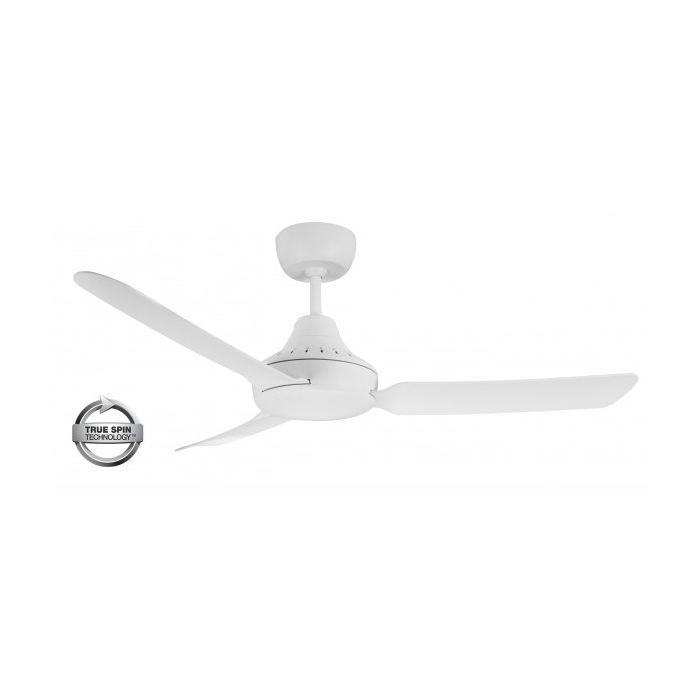STANZA - 48"/1220mm Glass Fibre Composite 3 Blade Ceiling Fan - White - Indoor/Covered Outdoor  - STA1203WH