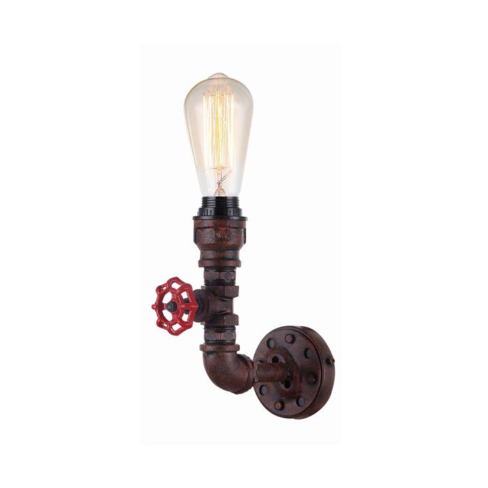 Steam Series ES 25W AGED IRON PIPE WALL LAMP STEAM2 Cla Lighting 