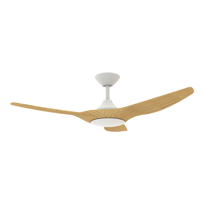 STRIKE 48 INCH DC 3 BLADE CEILING FAN  WHITE/OAK 60133