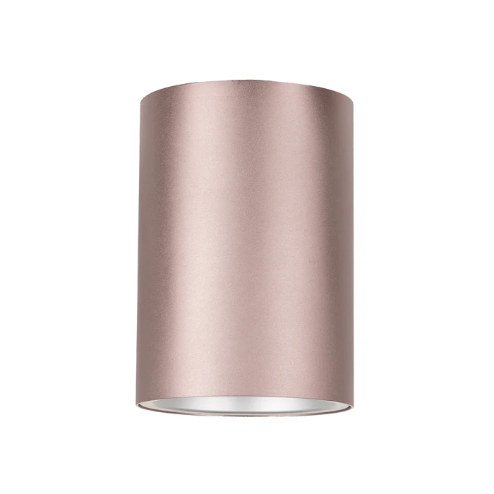 SURFACE GU10 Round Surface Mounted Fixed Downlight Coffee Liqueur With Silver Diffuser - SURFACE21