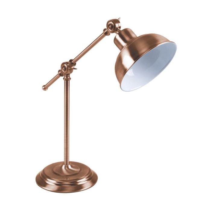 TINLEY-DL DESK LAMP 1 XE27 240V ANTIQUE COPPER 22527