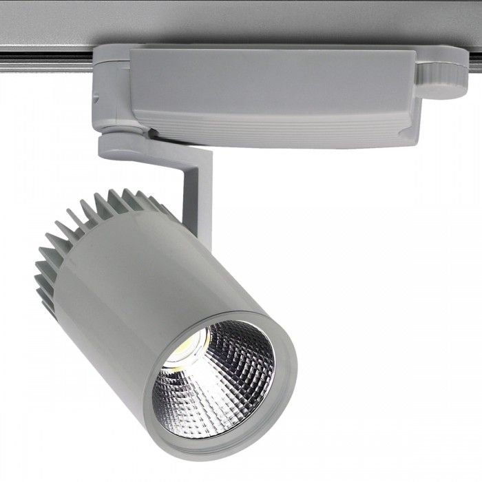 3 Circuit LED 25Watt Track Spotlight Silver/Grey 25W TS505WW-SI Superlux