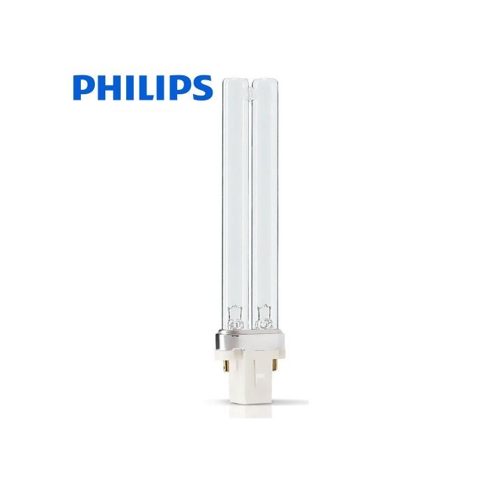 Philips TUV PL-S 9w Single Tube 2-pin G23 Compact UVC Germicidal lamp - TUV PL-S 9W/2P