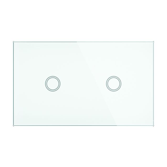 ELITE GLASS WALL SWITCH 2 GANG -20684/05