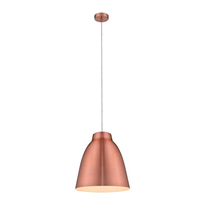Zoey 400mm 1 Light Pendant Brushed Copper - 31380	