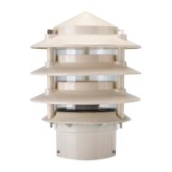 Three Tier Bollard Head Post Top Light Beige - 10700