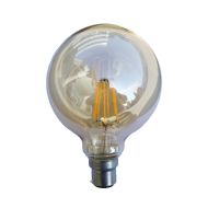 CLA LIGHTING 6W G95 BC WW LED Filament Globe CF1