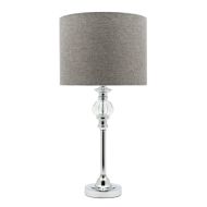 BEVERLY 1LIGHT TABLE LAMP (BEVE1TL) DARK GREY COUGAR LIGHTING