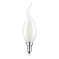 4 Watt Flame Tip Candle Dimmable Warm White LED Filament Bulb (E12) Frosted - ELE-E124W3KDCCFROST