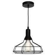 Cage 1lt Pendant Medium Black CAGE1PMED Cougar Lighting