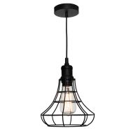 Cage 1lt Pendant Small Black CAGE1PSML Cougar Lighting