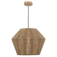 Cassie 1lt Pendant Large Timber  CASS1PLG Cougar Lighting