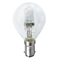 CLA LIGHTING HALOGEN GLOBE SBC FANCY ROUND 18W CLEAR 2800K CLAHAFR18WSBCCL