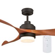 Eagle 35W DC Ceiling Fan with LED Light (FC368143RB) Oil Rubbed Bronze Mercator Lighting