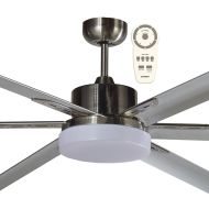 Albatross 84″ DC Ceiling Fan With 24W LED Light and Remote Brushed Nickel MAFML5BR  Martec