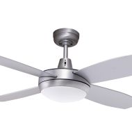 Lifestyle Mini 1067mm 4 Blade Brushed Aluminium with Light 100w Halogen