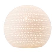 Winnie White Small Perforated Porcelain Table Lamp - MTBL001-S