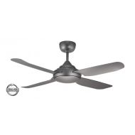 SPINIKA - 52"/1300mm Glass Fibre 4 Blade Ceiling Fan in Titanium  - Indoor/Outdoor/Coastal - SPN1304TI