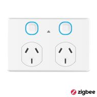 MERCATOR SMART DOUBLE POWER POINT WHITE ZIGBEE