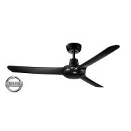 SPYDA - 50"/1250mm Fully Moulded PC Composite 3 Blade Ceiling Fan in Matte Black - Indoor/Outdoor/Coastal SPY1253NBL Ventair