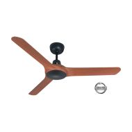 SPYDA - 56"/1400mm Fully Moulded PC Composite 3 Blade Ceiling Fan in Teak - Indoor/Outdoor/Coastal SPY1423NTK Ventair