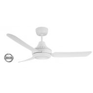 STANZA - 48"/1220mm Glass Fibre Composite 3 Blade Ceiling Fan with 20W LED Light - White - Indoor/Covered Outdoor  - STA1203WHLED