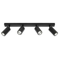 Cougar Lighting Stockholm 4lt Rail Black - STO4RBLK