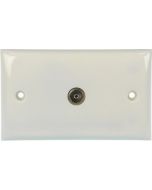 Wallplate Single Pal Outlet - Saddle & Screw