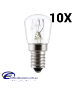 10 x 15W Clear Pilot Light Globes Bulbs Lamps E14 Small Screw SES Sylvania
