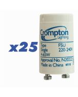 Crompton 65W Fluorescent Starter - 25 Pack