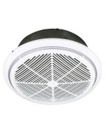WHISPER SMALL 240MM EXHAUST FAN WITH DRAFT STOPPER WHITE