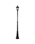Chester Single Head Tall Post Light Black - 15015	