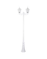 Chester Twin Head Tall Post Light White - 15025	