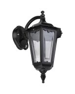 Chester Curved Arm Downward Wall Light Black - 15045	