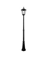 Chester Single Head Tall Post Light Large Black - 15093	