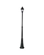 Paris Single Head Tall Post Light Black - 15159	