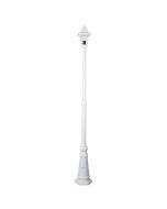 Paris Single Head Tall Post Light White - 15163	