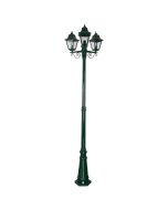 Paris Triple Head Tall Post Light Green - 15173	