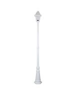 Avignon Single Head Tall Post Light White - 15241	