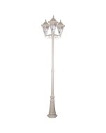 Turin Triple Head Tall Post Light Beige - 15470	