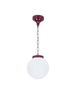 Siena 20cm Sphere Pendant Light Burgundy - 15550
