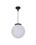 Siena 30cm Sphere Pendant Light Black - 15561	