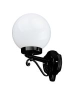 Siena 20cm Sphere Wall Light Black - 15567	