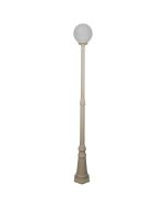 Siena 25cm Sphere Tall Post Light Beige - 15602	