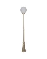 Siena 30cm Sphere Tall Post Light Beige - 15608	